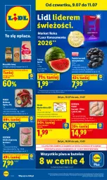 Gazetka promocyjna Lidl - Gazetka ważna od 9.07 do 11.07 - Gazetka - ważna od 11.07 do 11.07.2026 - strona 1 - produkty: Piwa, Kurczak, Gra, Laur, PIKOK, Pilos, Schab wieprzowy, Arbuz, Masło, Kiełbasa, Kiełbasa śląska