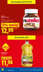 Gazetka promocyjna Lidl - Gazetka ważna od 9.07 do 11.07 - Gazetka - ważna od 11.07 do 11.07.2026 - strona 20 - produkty: Nutella, Olej rzepakowy, Olej