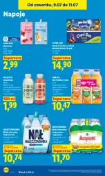 Gazetka promocyjna Lidl - Gazetka ważna od 9.07 do 11.07 - Gazetka - ważna od 11.07 do 11.07.2026 - strona 70 - produkty: Sok pomarańczowy, Nałęczowianka, Sok, Ser, Mus, Lemoniada, Napoje, Pomelo, Sok jabłkowy, Muszynianka, Woda mineralna, Deser, Woda, Napój, Mięta, Nektar, Magnez, Grejpfrut, Hortex