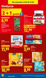Gazetka promocyjna Lidl - Gazetka ważna od 9.07 do 11.07 - Gazetka - ważna od 11.07 do 11.07.2026 - strona 80 - produkty: Nutella, Gra, Czekolada mleczna, Mleczko, Tonik, Czekolada, Ptasie mleczko, Baton, Piña Colada, Mango, Kinder