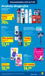 Gazetka promocyjna Lidl - Gazetka ważna od 9.07 do 11.07 - Gazetka - ważna od 11.07 do 11.07.2026 - strona 89 - produkty: Gillette Venus, Nivea Men, Bell, Dezodorant, Perfecta, Pianka do golenia, Venus, Szynka, Podpaski, Carefree, Gillette, Maszynka, Bella, Maszynka do golenia, Wkładki, Antyperspirant, Nivea