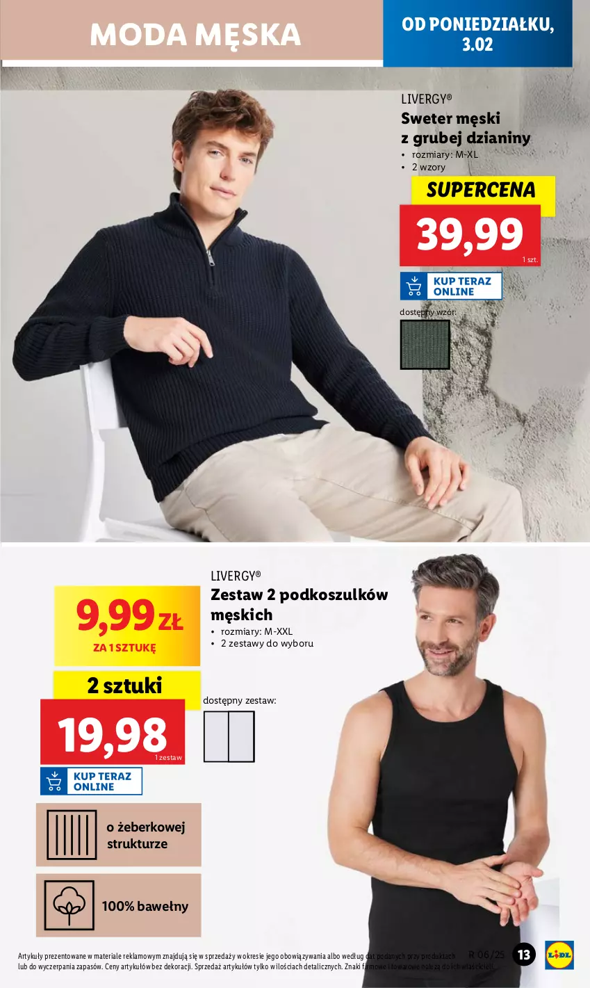 Gazetka promocyjna Lidl - GAZETKA - ważna 03.02 do 08.02.2025 - strona 13 - produkty: Kosz, Moda, Sweter