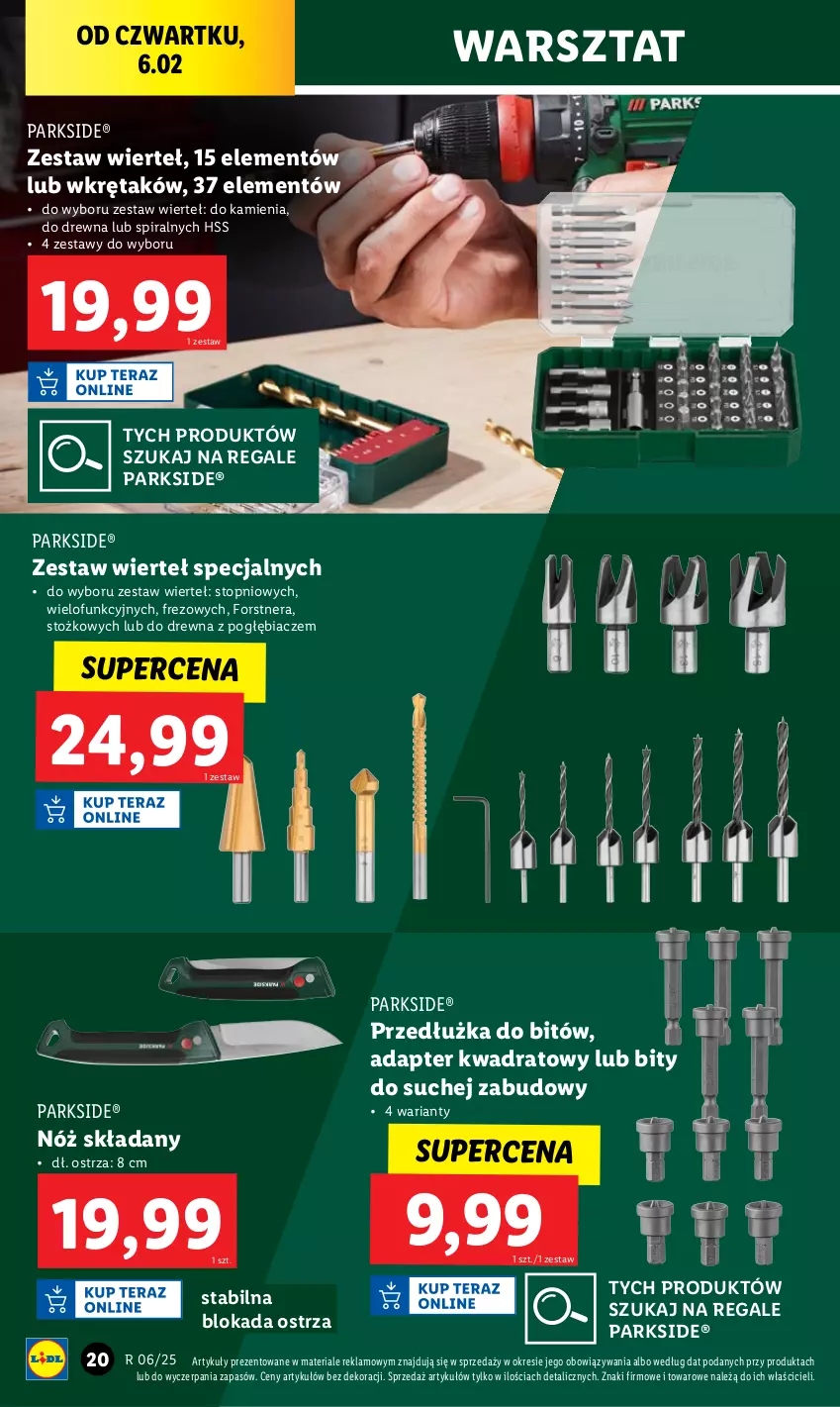 Gazetka promocyjna Lidl - GAZETKA - ważna 03.02 do 08.02.2025 - strona 22 - produkty: Parkside, Top, Wkręt, Zestaw wierteł