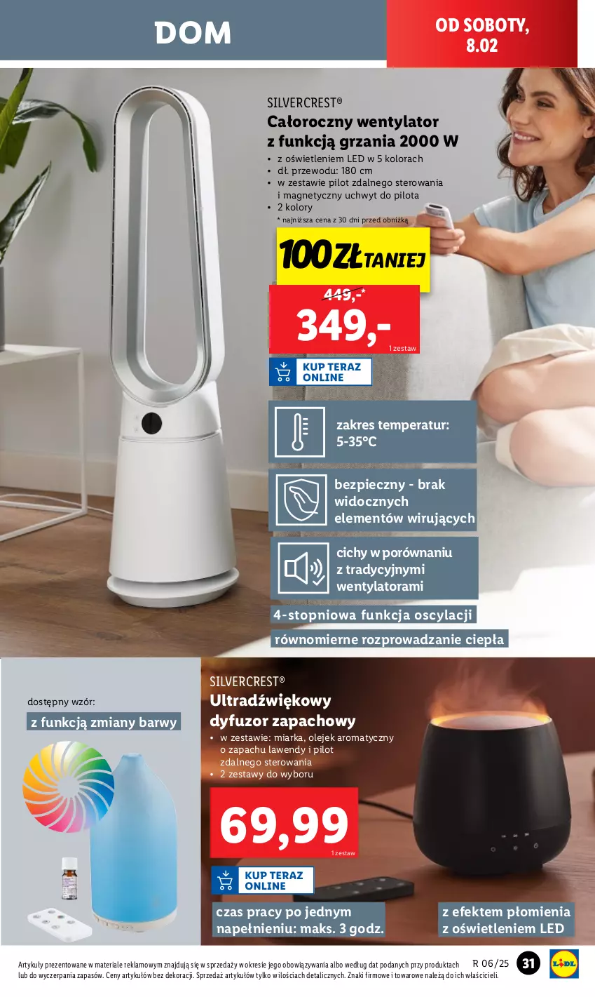 Gazetka promocyjna Lidl - GAZETKA - ważna 03.02 do 08.02.2025 - strona 33 - produkty: Dyfuzor zapachowy, Miarka, Olej, Piec, Por, Silvercrest, Top