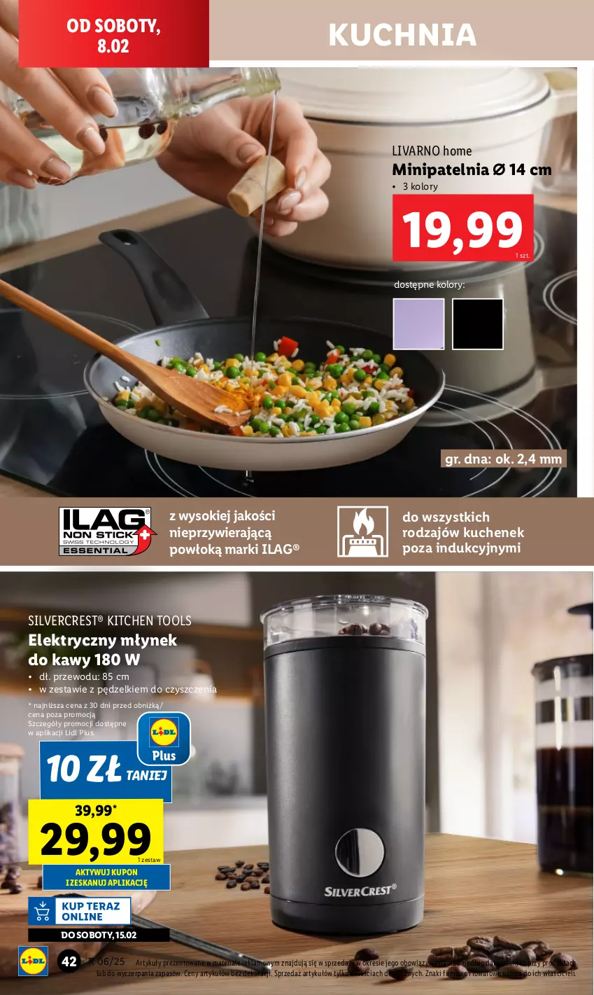 Gazetka promocyjna Lidl - GAZETKA - ważna 03.02 do 08.02.2025 - strona 44 - produkty: Ivar, Kuchnia, Młynek, Młynek do kawy, Patelnia, Silvercrest, Sok