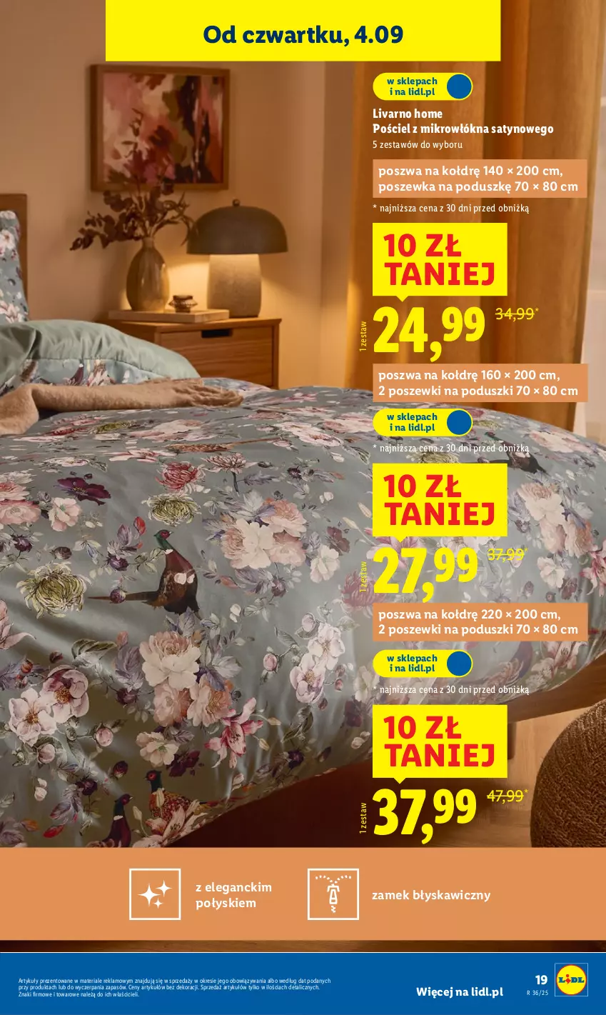 Gazetka promocyjna Lidl - GAZETKA - ważna 01.09 do 06.09.2025 - strona 21 - produkty: Ivar, Pościel, Poszewka