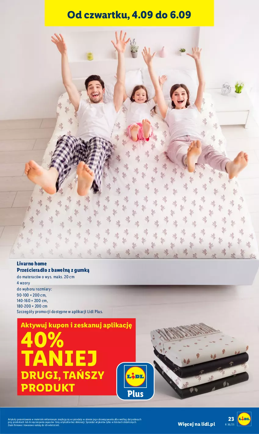 Gazetka promocyjna Lidl - GAZETKA - ważna 01.09 do 06.09.2025 - strona 25 - produkty: Ivar, Materac, Prześcieradło, Tera