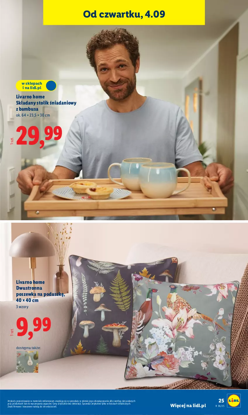 Gazetka promocyjna Lidl - GAZETKA - ważna 01.09 do 06.09.2025 - strona 27 - produkty: Danio, Ivar, Poszewka, Stolik