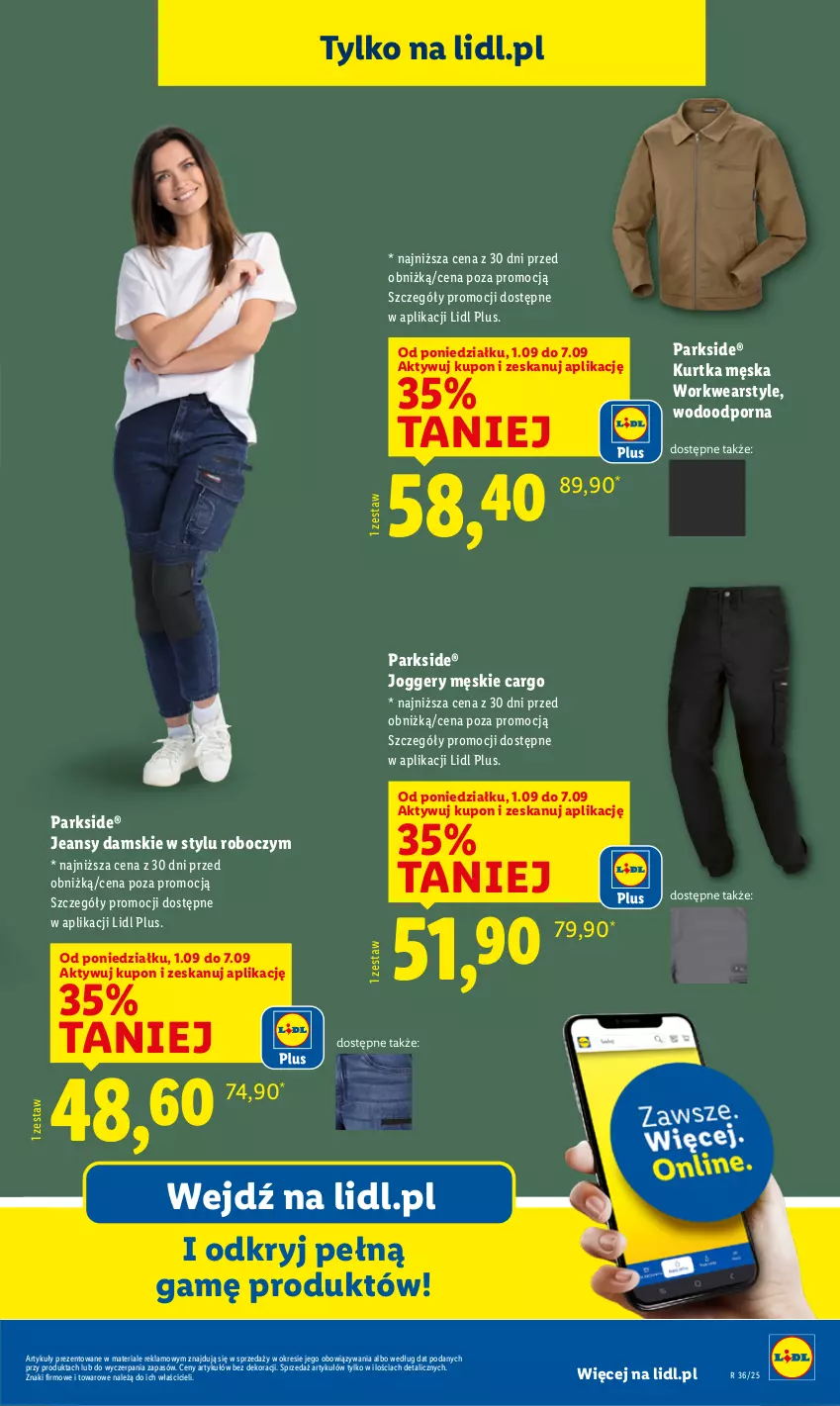 Gazetka promocyjna Lidl - GAZETKA - ważna 01.09 do 06.09.2025 - strona 43 - produkty: Kurtka, Parkside, Por