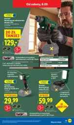 Gazetka promocyjna Lidl - GAZETKA - Gazetka - ważna od 06.09 do 06.09.2025 - strona 37 - produkty: Parkside, Top, Ser, Rum, Wiertarka, Walizka, Tarka, Lampa LED, Wiertarka udarowa, Młot, Młotowiertarka, Acana, Lampa, Akumulator