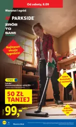 Gazetka promocyjna Lidl - GAZETKA - Gazetka - ważna od 06.09 do 06.09.2025 - strona 4 - produkty: Parkside, Odkurzacz, Ogród, Akumulator