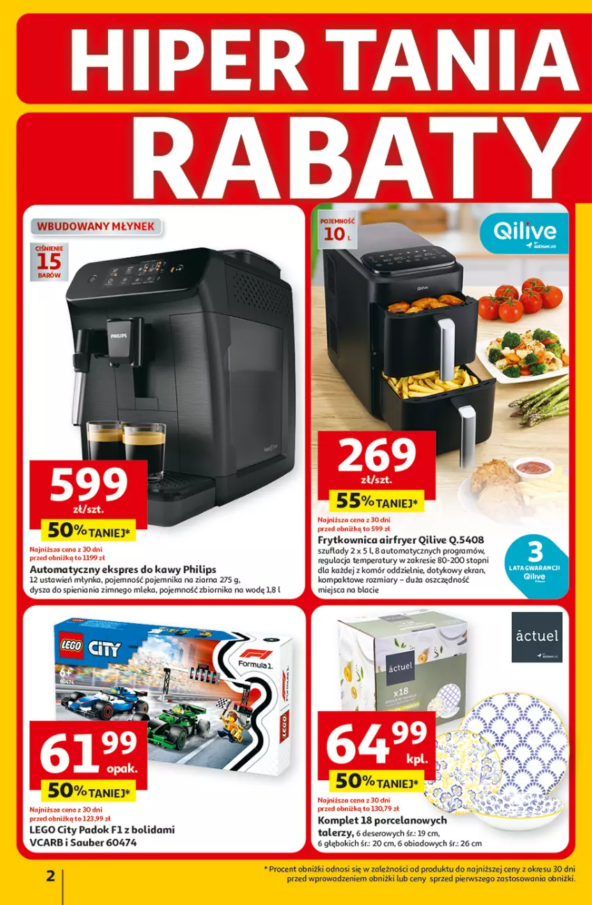 Gazetka promocyjna Auchan - Gazetka 30 Lat Hipermarket Auchan - ważna 26.03 do 30.03.2026 - strona 2 - produkty: Deser, Gra, LEGO, LEGO City, LG, Philips, Pojemnik, Por, Ser, Talerz, Top