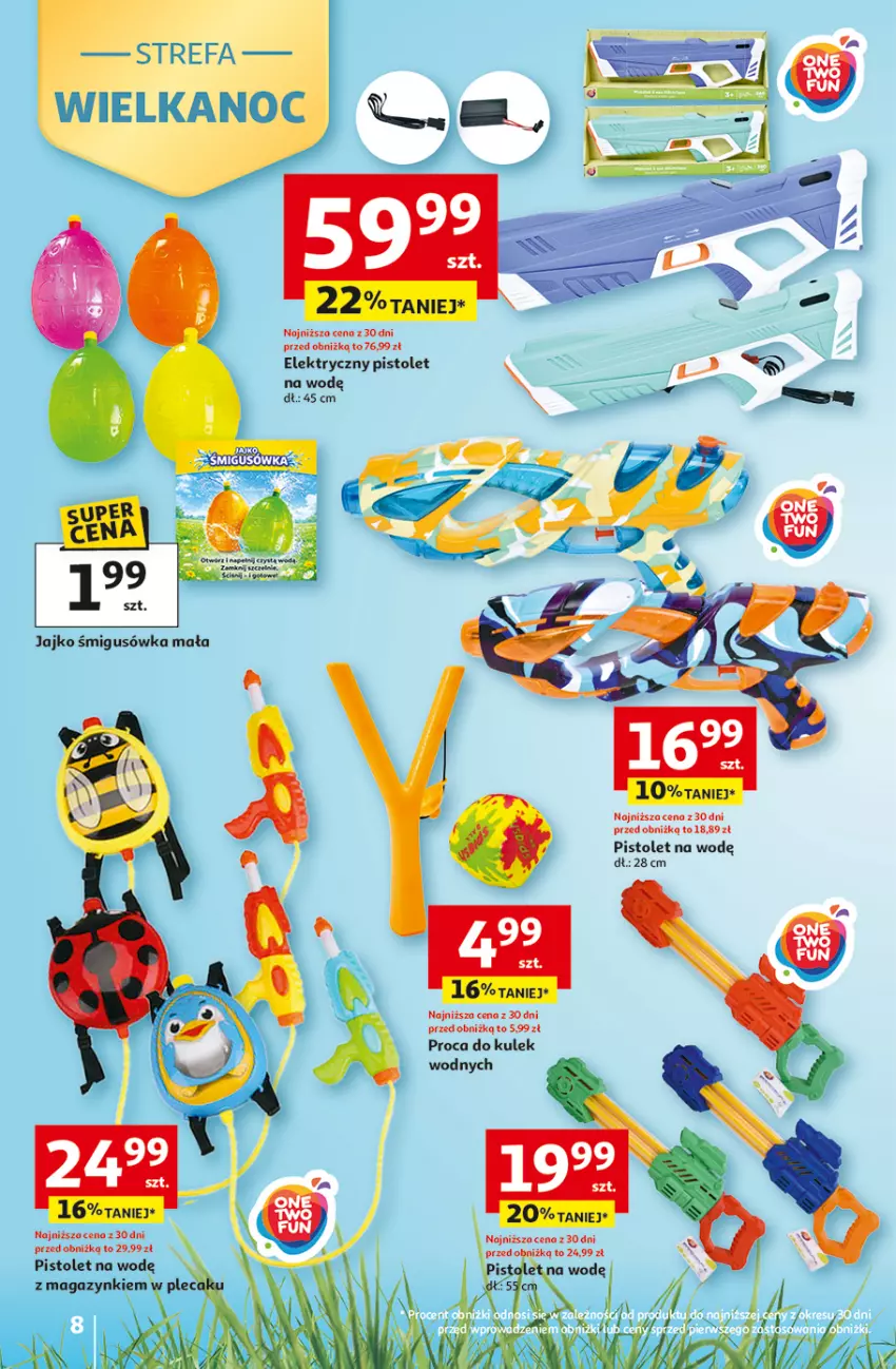 Gazetka promocyjna Auchan - Gazetka 30 Lat Hipermarket Auchan - ważna 26.03 do 30.03.2026 - strona 8 - produkty: Pistolet, Plecak, Tran