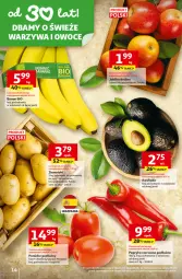 Gazetka promocyjna Auchan - Gazetka 30 Lat Hipermarket Auchan - Gazetka - ważna od 30.03 do 30.03.2026 - strona 14 - produkty: Piec, Warzywa, Papryka czerwona, Papryka, Warzywa i owoce, Ziemniaki, Sałat, Owoce