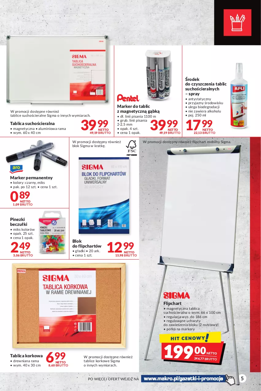 Gazetka promocyjna Makro - [Oferta specjalna] Biuro - ważna 04.05 do 16.05.2022 - strona 5 - produkty: Gra, Marker, Mobil, Półka, Rama, Tablica suchościeralna, Uchwyty