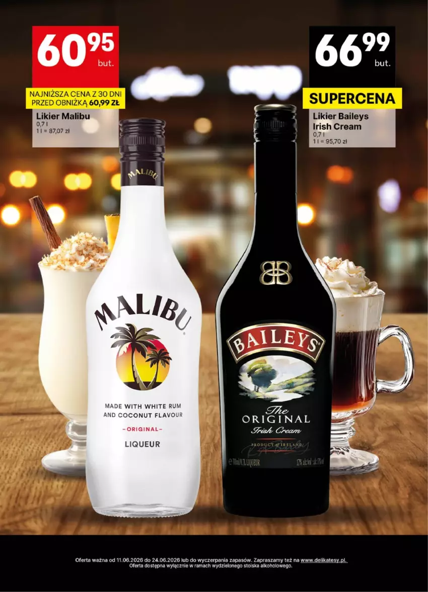 Gazetka promocyjna Delikatesy Centrum - Delibarek DC24-DC25 - ważna 11.06 do 24.06.2026 - strona 13 - produkty: Gin, Likier, Malibu, Rama, Rum
