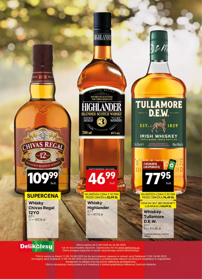 Gazetka promocyjna Delikatesy Centrum - Delibarek DC24-DC25 - ważna 11.06 do 24.06.2026 - strona 17 - produkty: Rama, Rum, Tran, Whiskey, Whisky