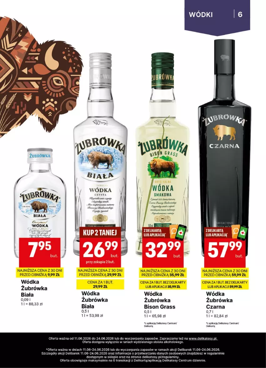 Gazetka promocyjna Delikatesy Centrum - Delibarek DC24-DC25 - ważna 11.06 do 24.06.2026 - strona 6 - produkty: Gin, Gra, Rama, Rum, Tran, Wódka