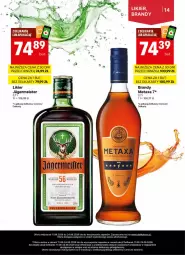 Gazetka promocyjna Delikatesy Centrum - Delibarek DC24-DC25 - Gazetka - ważna od 24.06 do 24.06.2026 - strona 14 - produkty: Rum, Acer, Jagermeister, Rama, Tran, Metaxa, Brandy, Likier