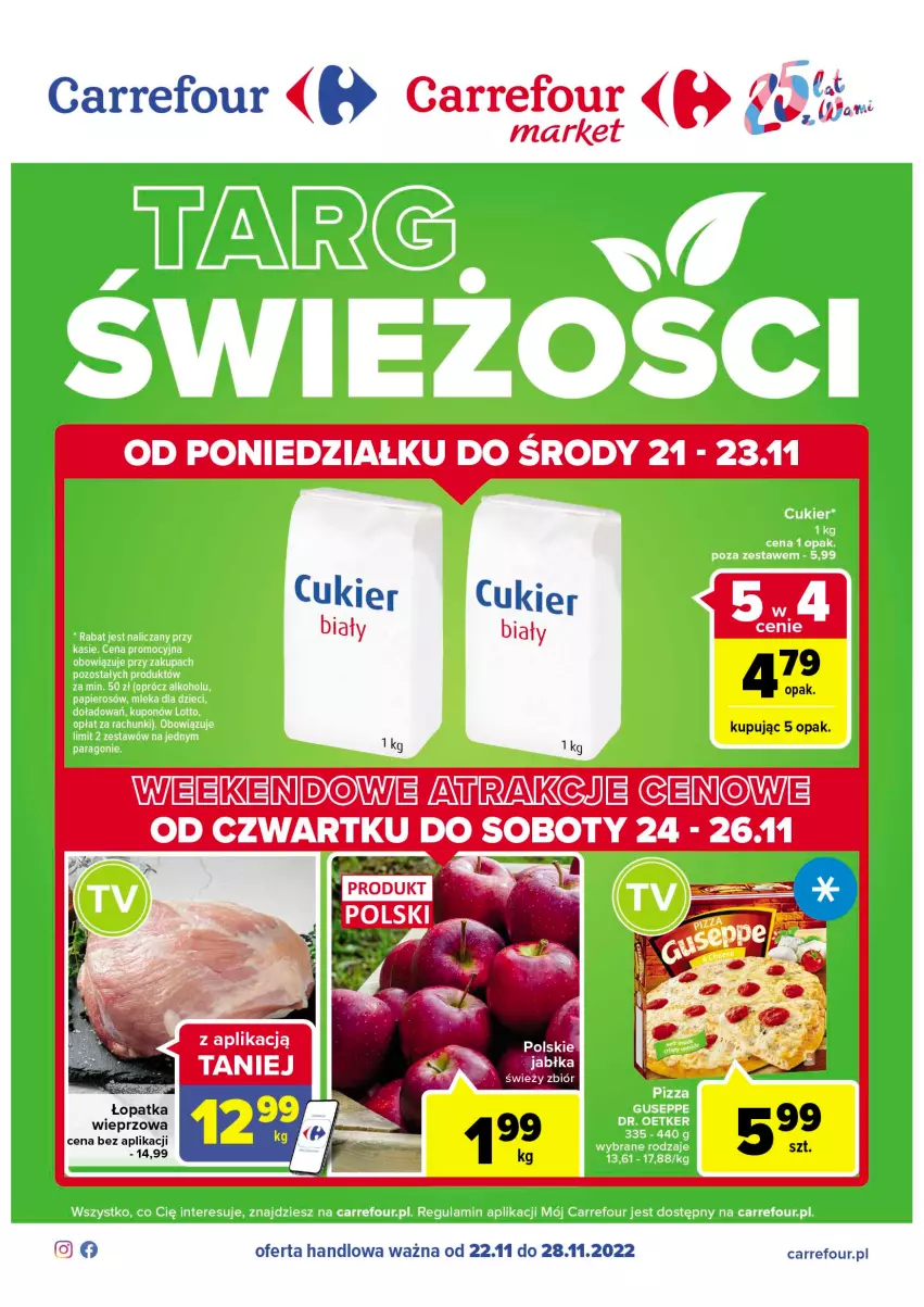 Gazetka promocyjna Carrefour - Gazetka Targ świeżości - ważna 22.11 do 28.11.2022 - strona 1 - produkty: Fa