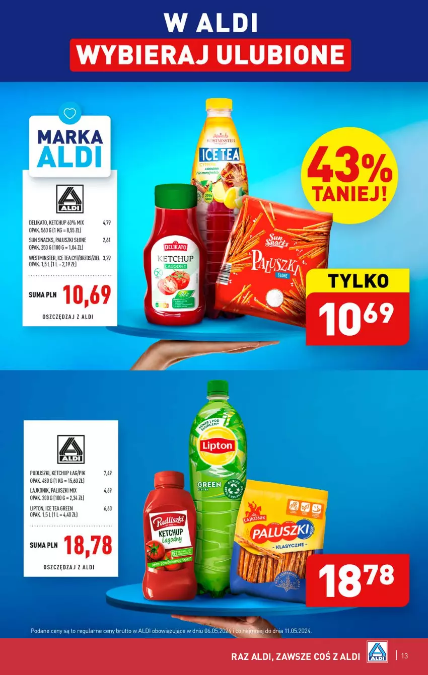 Gazetka promocyjna Aldi - Pełna oferta - ważna 06.05 do 11.05.2024 - strona 13