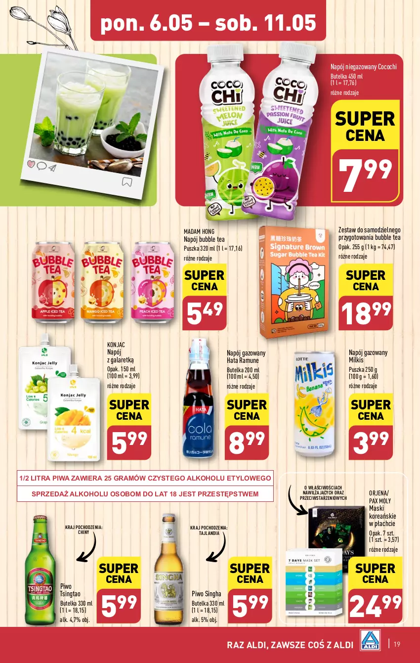 Gazetka promocyjna Aldi - Pełna oferta - ważna 06.05 do 11.05.2024 - strona 19 - produkty: Gala, Gra, Napój, Napój gazowany, Napój niegazowany, Pax, Piwa, Piwo