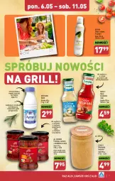 Gazetka promocyjna Aldi - Pełna oferta - Gazetka - ważna od 11.05 do 11.05.2024 - strona 7 - produkty: All Seasons, Mus, Jogurt, Salsa, Sałat, Oliwa z oliwek, Grill, Napój, Olej, Pomidory, Musztarda, Fa