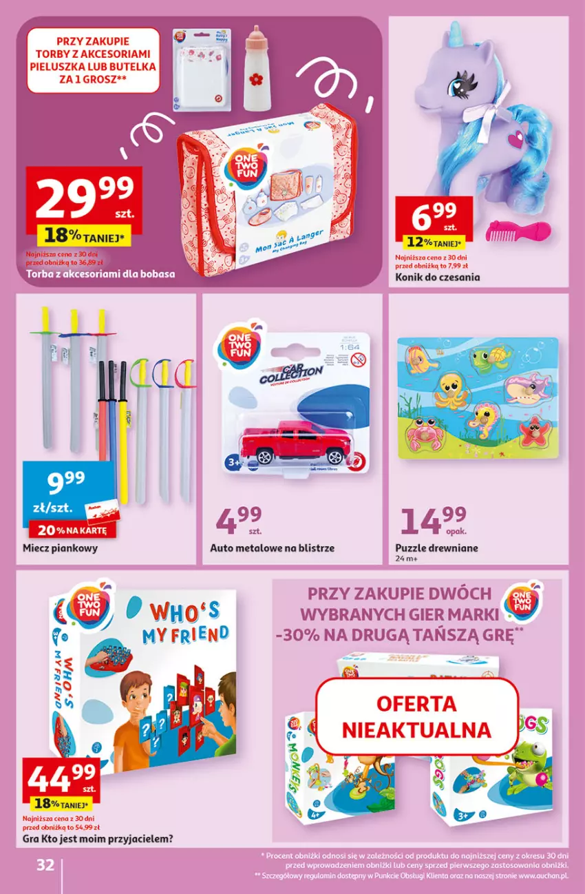 Gazetka promocyjna Auchan - Gazetka Rewelacyjnie małe CENY! Hipermarket Auchan - ważna 07.09 do 13.09.2023 - strona 32 - produkty: Gra, Miecz