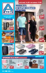 Gazetka promocyjna Aldi - Artykuły przemysłowe i tekstylia - Gazetka - ważna od 17.05 do 17.05.2025 - strona 1 - produkty: Piec, Torebka, Buty, Rozdrabniacz, Bermudy, Kosz, Koszulka, Forma do pieczenia, Torba, Moda, Spodnie, Kubek, Smartfon, Fa