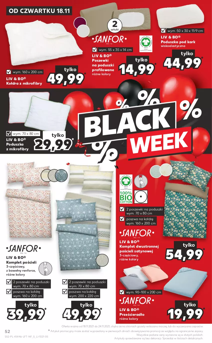 Gazetka promocyjna Kaufland - OFERTA TYGODNIA - ważna 18.11 do 24.11.2021 - strona 52 - produkty: Gra, Kołdra, Kołdra z mikrofibry, Komplet pościeli, Poduszka, Poduszka pod kark, Poduszka z mikrofibry, Pościel, Prześcieradło