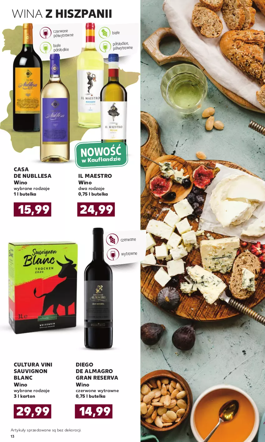 Gazetka promocyjna Kaufland - Oferta specjalna - ważna 10.11 do 24.11.2021 - strona 13 - produkty: Gra, Sauvignon Blanc, Ser, Wino, Wino czerwone