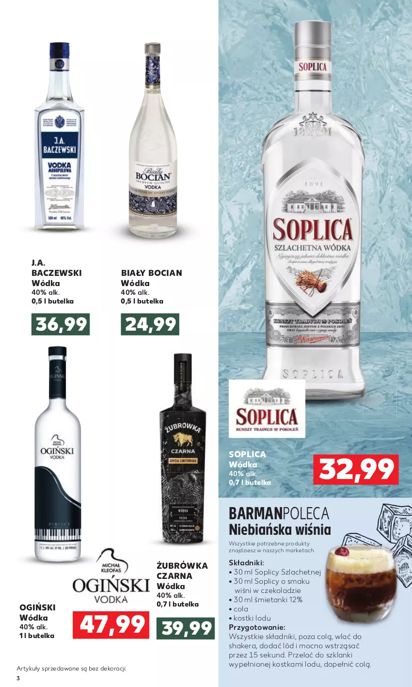 Gazetka promocyjna Kaufland - Oferta specjalna - ważna 10.11 do 24.11.2021 - strona 3 - produkty: 5 Sekund, Biały Bocian, Lanki, Ogiński, Soplica, Wódka