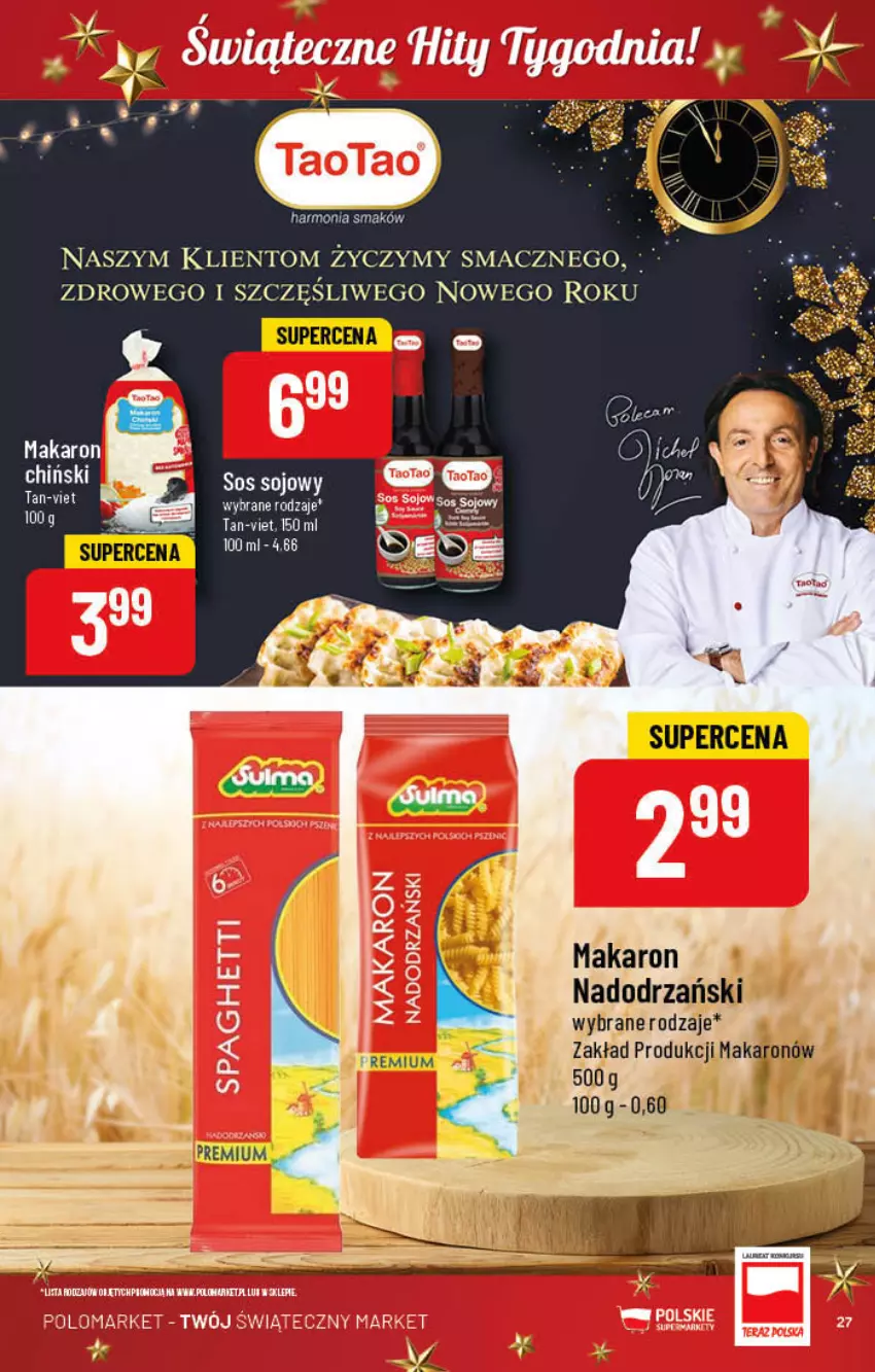 Gazetka promocyjna PoloMarket - Gazetka pomocyjna - ważna 21.12 do 27.12.2022 - strona 27 - produkty: Fa, Makaron, Sos, Sos sojowy, Tefal