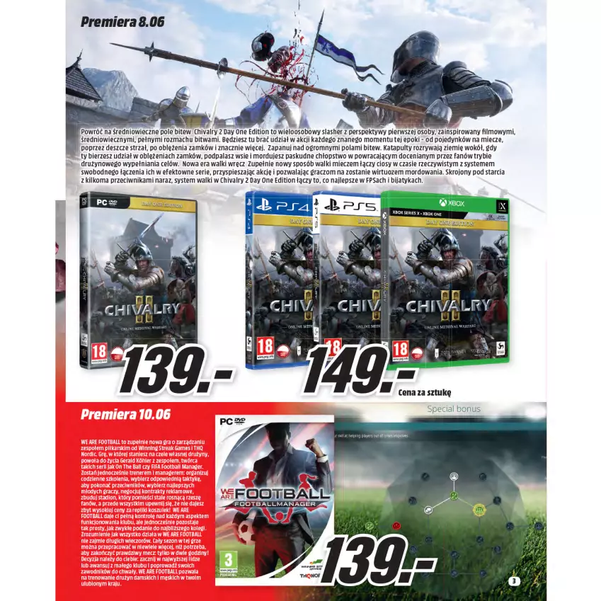 Gazetka promocyjna Media Markt - Gazetka Media Markt - ważna 23.06 do 30.06.2021 - strona 3 - produkty: Fa, Gra, Miecz, Ser, Xbox