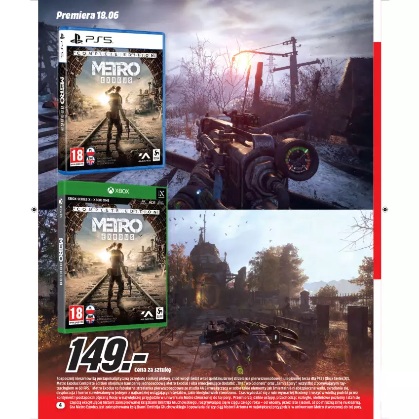 Gazetka promocyjna Media Markt - Gazetka Media Markt - ważna 23.06 do 30.06.2021 - strona 4 - produkty: Fa, Gra, Gry, Książka, Metro, Metro Exodus, Piec, Por, Ser, Tera, Xbox