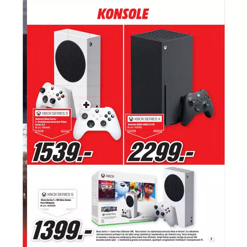 Gazetka promocyjna Media Markt - Gazetka Media Markt - ważna 23.06 do 30.06.2021 - strona 5 - produkty: Gra, Komputer, Konsola, Mobil, Ser, Sok, Tera, Xbox