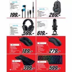 Gazetka promocyjna Media Markt - Gazetka Media Markt - Gazetka - ważna od 30.06 do 30.06.2021 - strona 6 - produkty: Sok, Gra, Słuchawki, Mikrofon, Lack, Logitech, Mysz