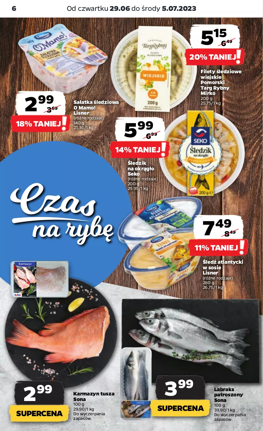 Gazetka promocyjna Netto - Artykuły spożywcze - ważna 29.06 do 05.07.2023 - strona 6 - produkty: Karmazyn tusza, Lisner, Sałat, Sałatka, SEKO, Sos, Tusz