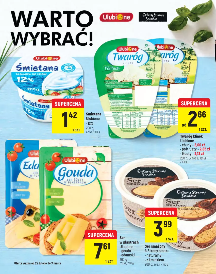 Gazetka promocyjna Intermarche - ważna 22.02 do 09.03.2022 - strona 6 - produkty: Edam, Gouda, Ser, Twaróg