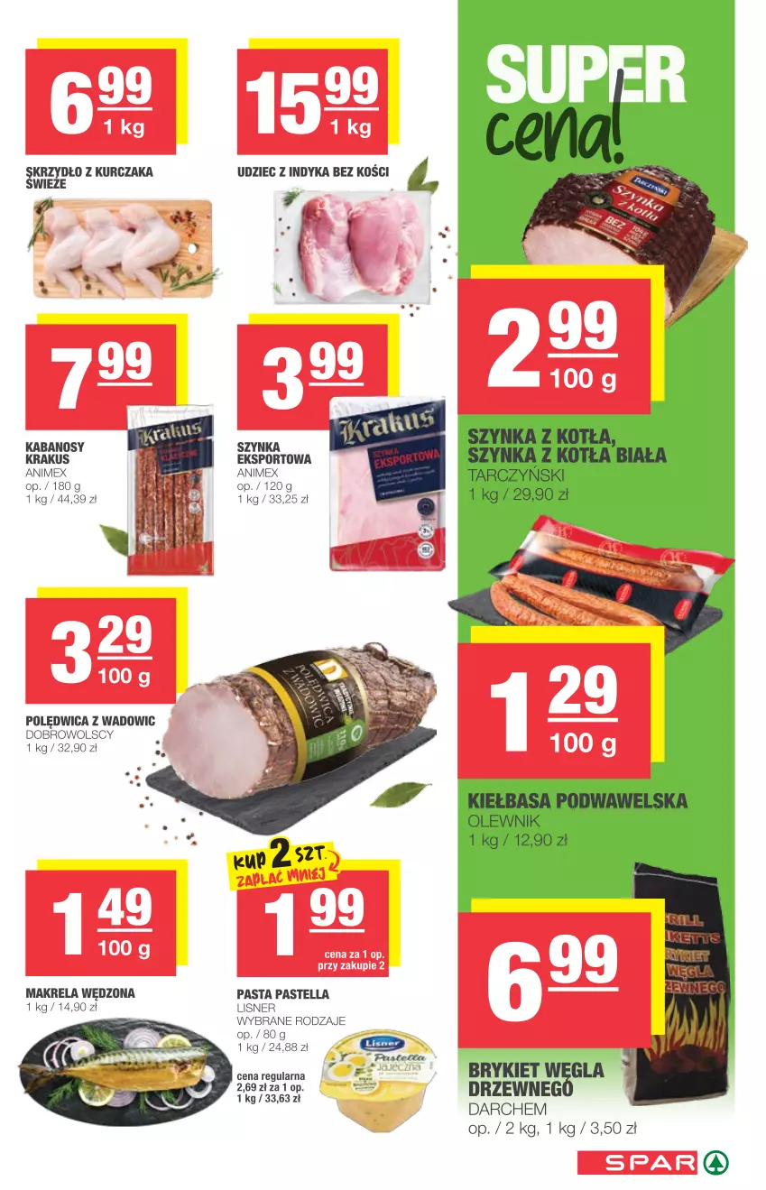 Gazetka promocyjna Spar - Eurospar - ważna 23.06 do 29.06.2021 - strona 3 - produkty: Kabanos, Krakus, Kurczak, Pastella, Polędwica, Por, Sport, Szynka, Udziec z indyka