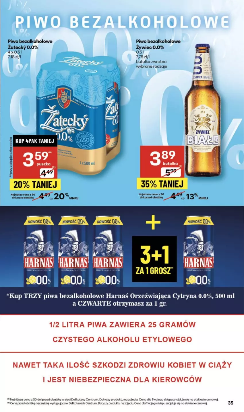 Gazetka promocyjna Delikatesy Centrum - Franczyza DC46 Czwartek - ważna 13.11 do 19.11.2025 - strona 35 - produkty: Gra, Harnaś, Piec, Piwa, Piwo, Rum