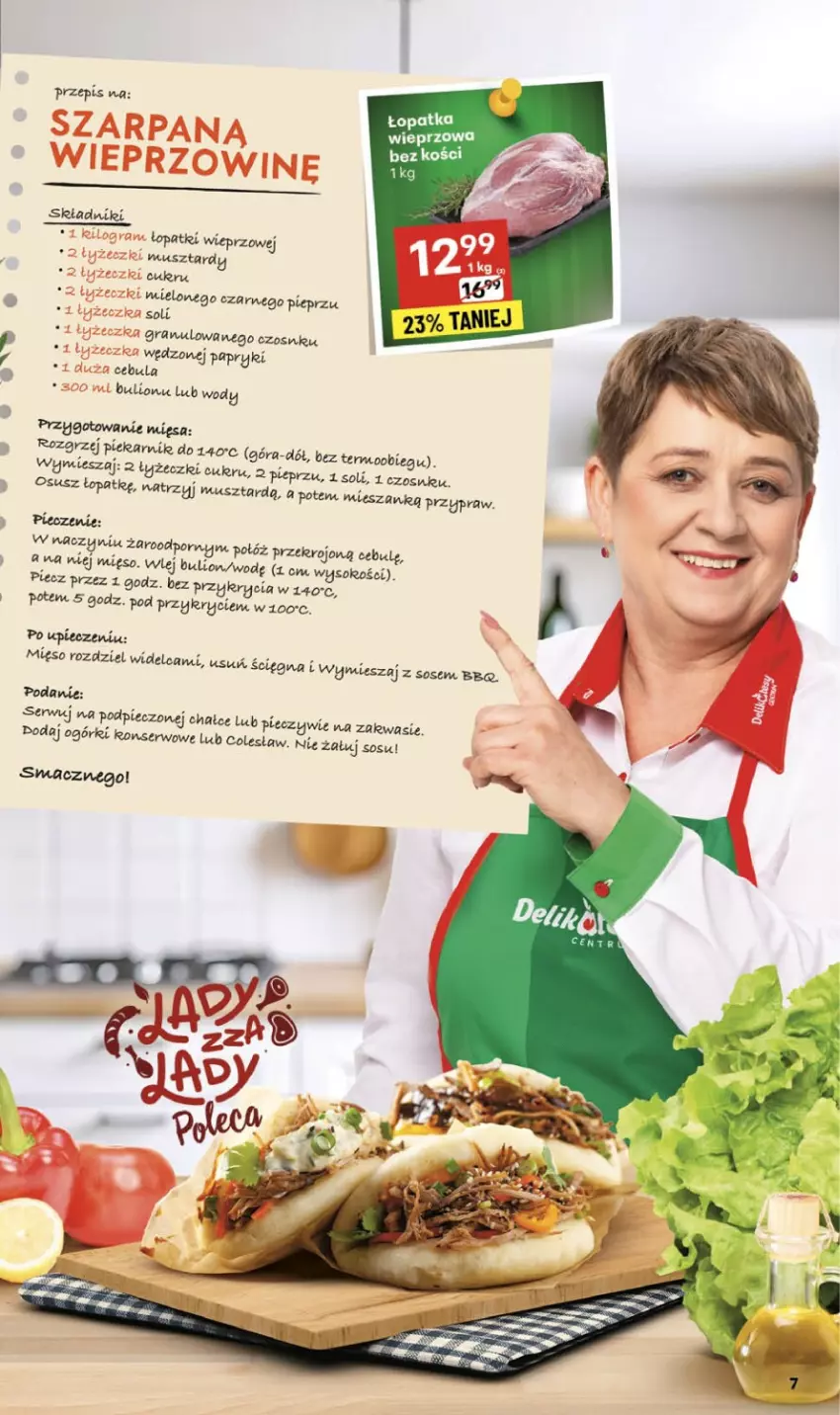 Gazetka promocyjna Delikatesy Centrum - Franczyza DC46 Czwartek - ważna 13.11 do 19.11.2025 - strona 7 - produkty: Bulion, Gra, Lion, Mięso, Mus, Piec, Pieprz, Por, Ser, Sok, Sos