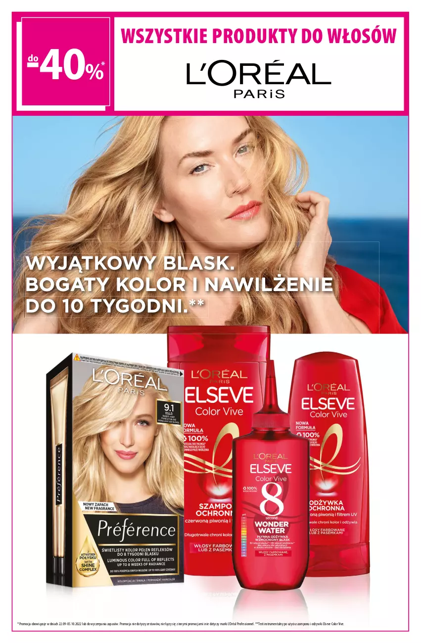 Gazetka promocyjna Hebe - Gazetka - ważna 22.09 do 05.10.2022 - strona 6 - produkty: Elseve, L’Oréal, Rum, Szampon