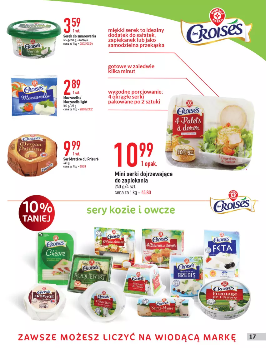 Gazetka promocyjna E Leclerc - ważna 31.05 do 11.06.2022 - strona 17 - produkty: Mozzarella, Por, Sałat, Ser, Serek