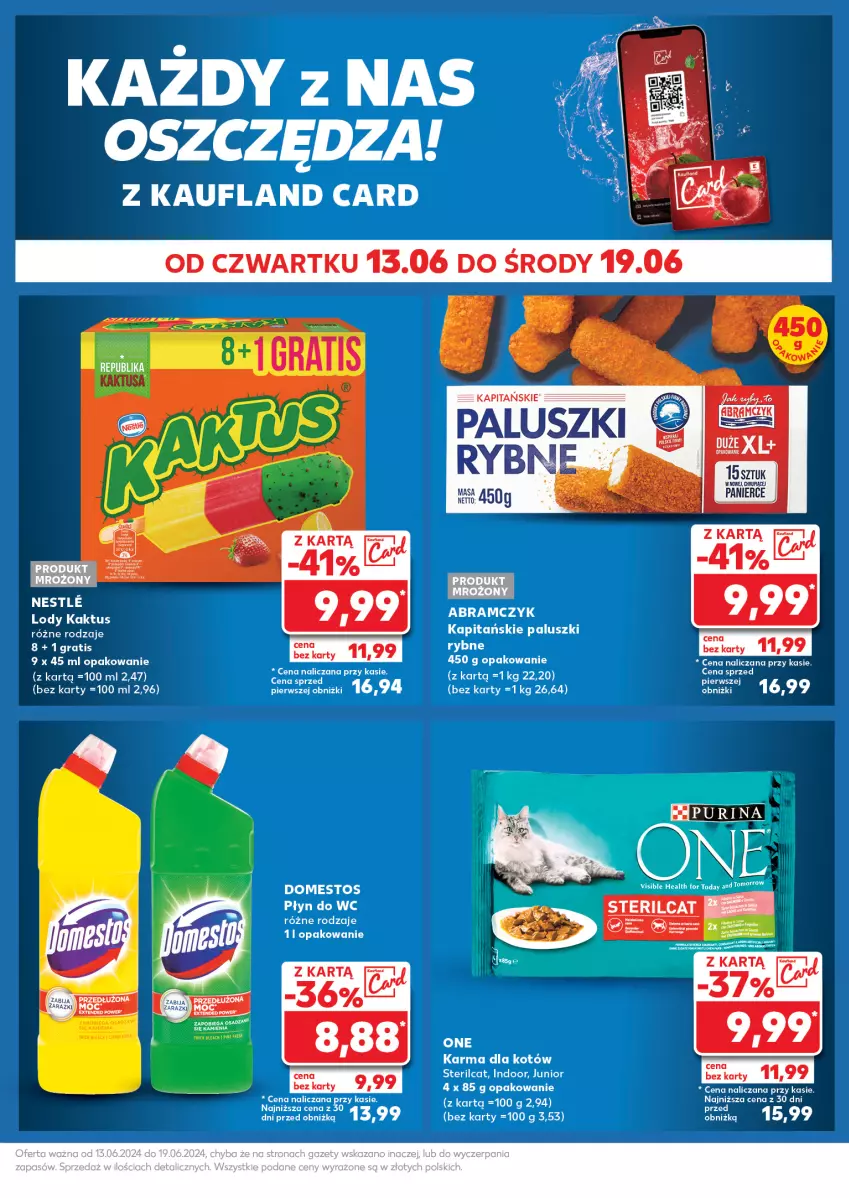 Gazetka promocyjna Kaufland - Kaufland - ważna 17.06 do 19.06.2024 - strona 21 - produkty: Domestos, Gin, Kaktus, Lody