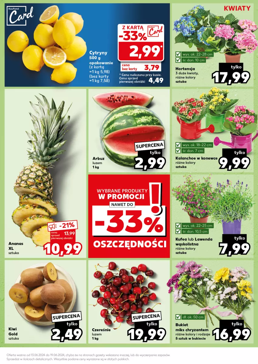 Gazetka promocyjna Kaufland - Kaufland - ważna 17.06 do 19.06.2024 - strona 7 - produkty: Bukiet, Cytryny, Kalanchoe