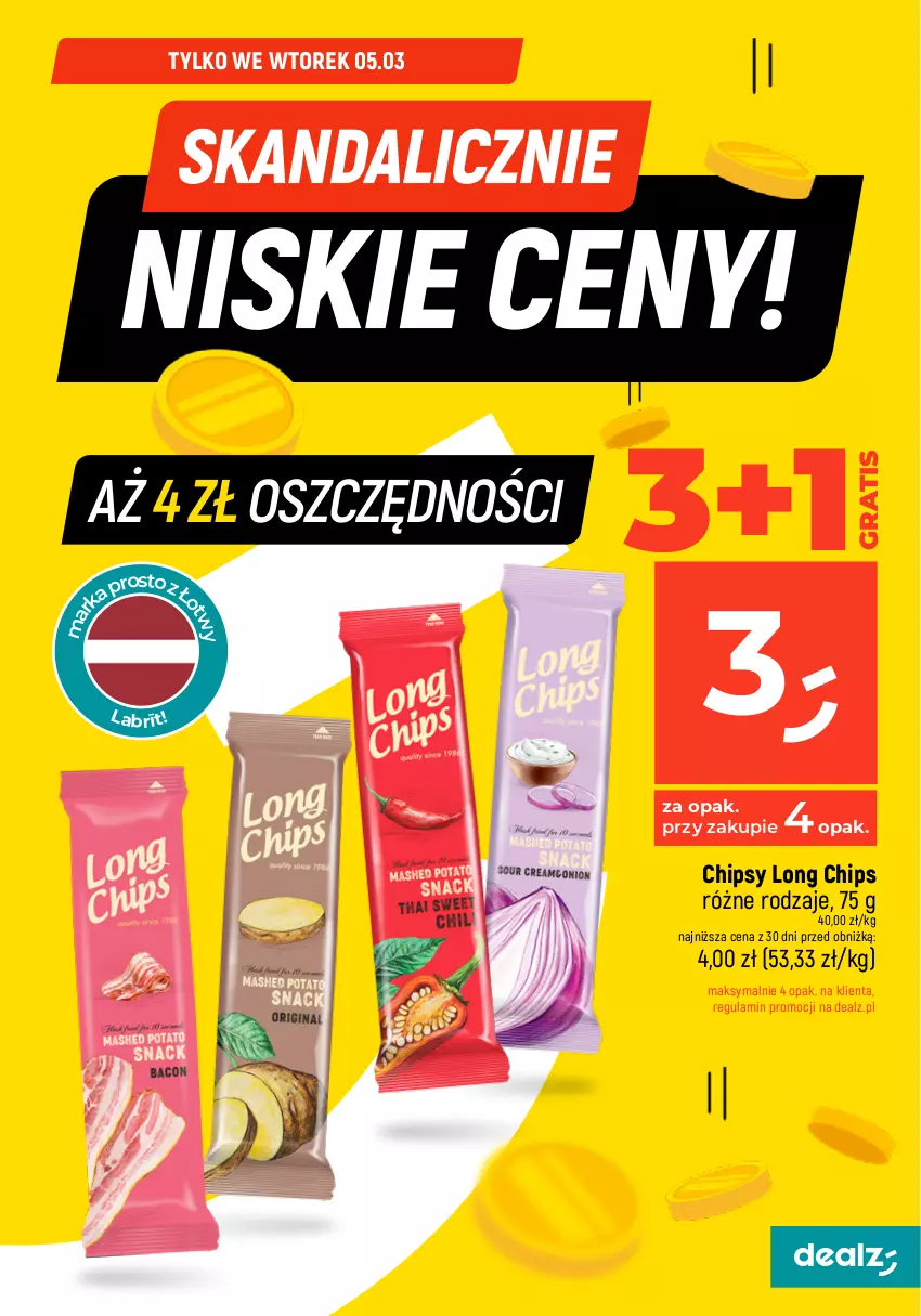 Gazetka promocyjna Dealz - Oszczędzaj każdego dnia! - ważna 04.03 do 06.03.2024 - strona 3 - produkty: Chipsy, Ciastka, Gra, Kinder