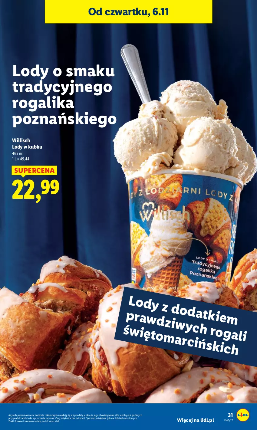 Gazetka promocyjna Lidl - GAZETKA - ważna 06.11 do 08.11.2025 - strona 31 - produkty: Anew, Lody, Rogal