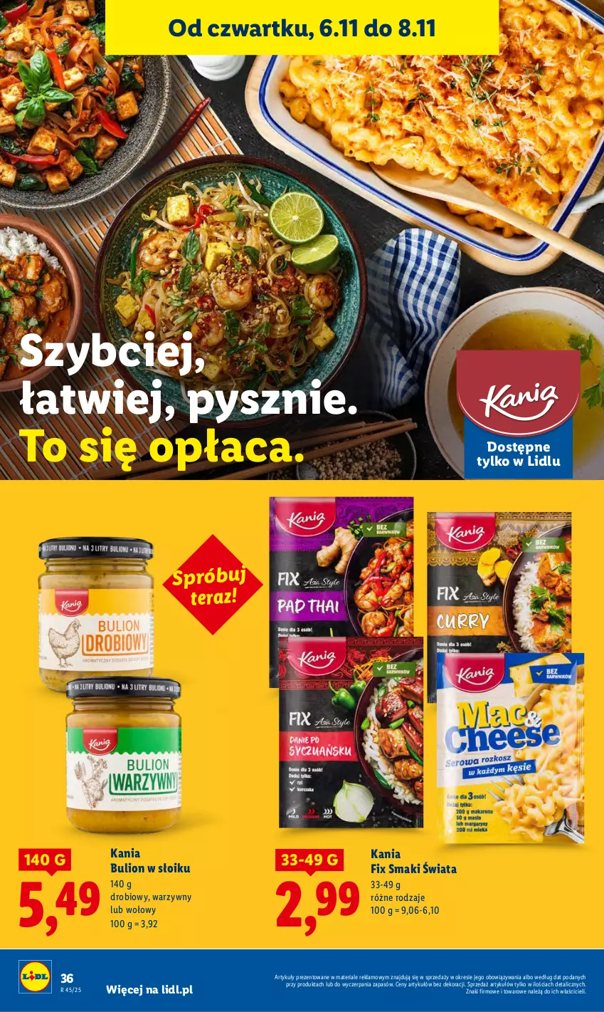 Gazetka promocyjna Lidl - GAZETKA - ważna 06.11 do 08.11.2025 - strona 40 - produkty: Bulion, Lion, Tera