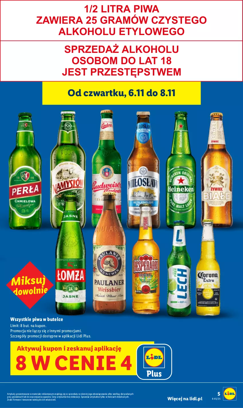 Gazetka promocyjna Lidl - GAZETKA - ważna 06.11 do 08.11.2025 - strona 5 - produkty: Piwa